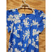 Rare Vintage Royal Creations Hawaiian Creations Blue Floral Dress Medium