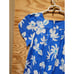 Rare Vintage Royal Creations Hawaiian Creations Blue Floral Dress Medium