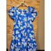 Rare Vintage Royal Creations Hawaiian Creations Blue Floral Dress Medium