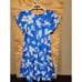 Rare Vintage Royal Creations Hawaiian Creations Blue Floral Dress Medium