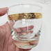 Mid-Century Style Gold Trim Retro Barware Glasses 3.5 Set of 4