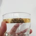 Mid-Century Style Gold Trim Retro Barware Glasses 3.5 Set of 4