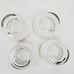 Mid-Century Style Gold Trim Retro Barware Glasses 3.5 Set of 4