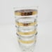 Mid-Century Style Gold Trim Retro Barware Glasses 3.5 Set of 4