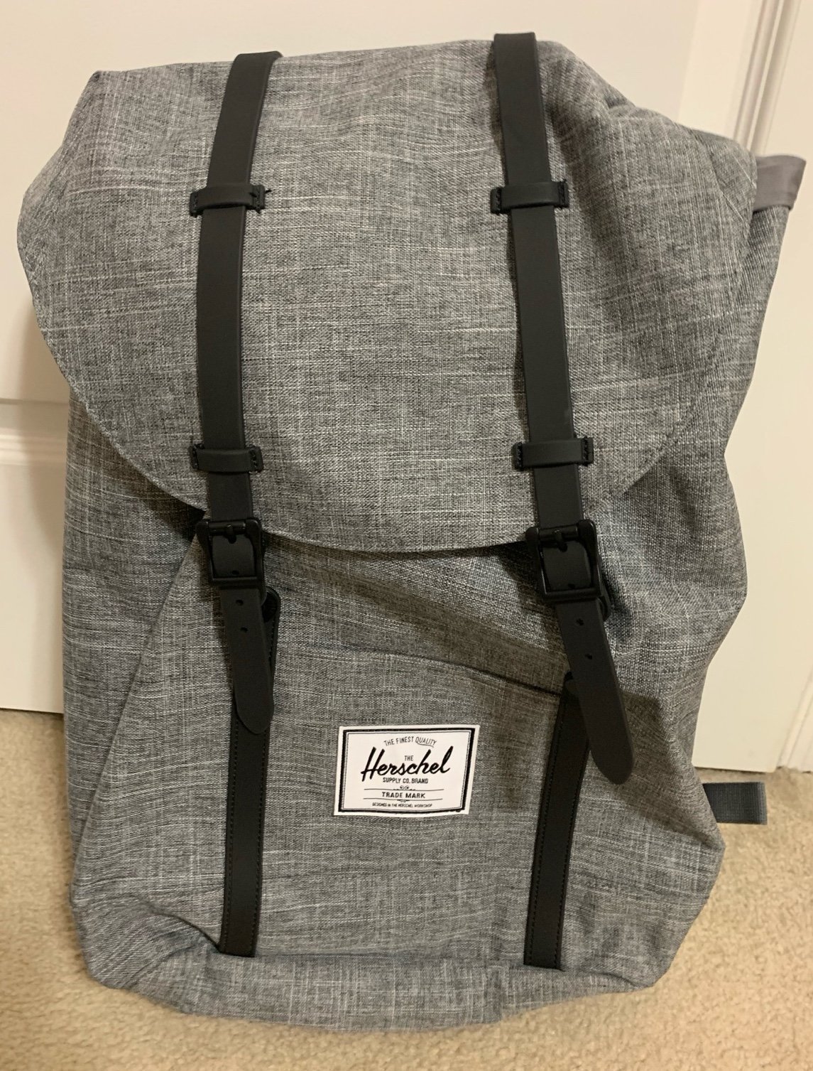 Herschel Retreat Raven Crosshatch/Black 19.5L Backpack