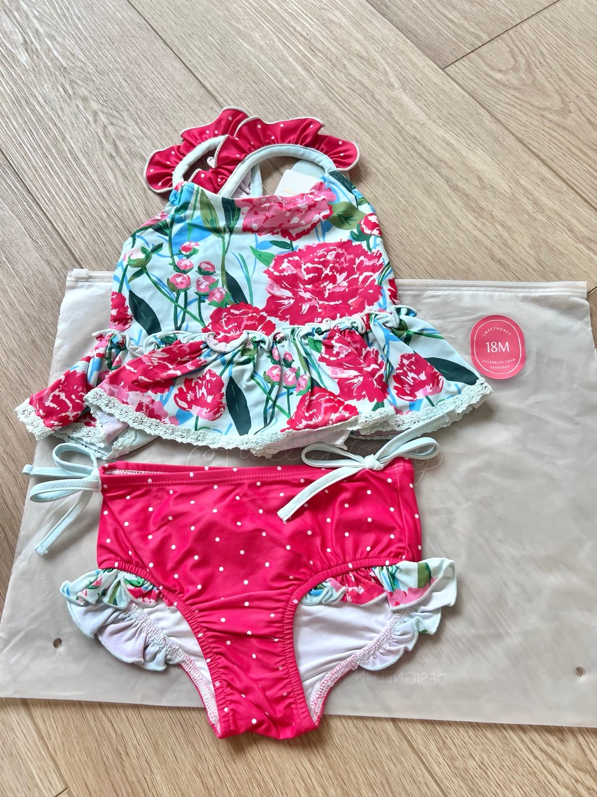 SweetHoney two piece toddler bathing suit