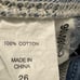 NEW Happy X Nature by Kate Hudson High Rise Crop Wide Leg Cotton Raw Hem 26