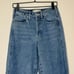 NEW Happy X Nature by Kate Hudson High Rise Crop Wide Leg Cotton Raw Hem 26