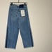 NEW Happy X Nature by Kate Hudson High Rise Crop Wide Leg Cotton Raw Hem 26