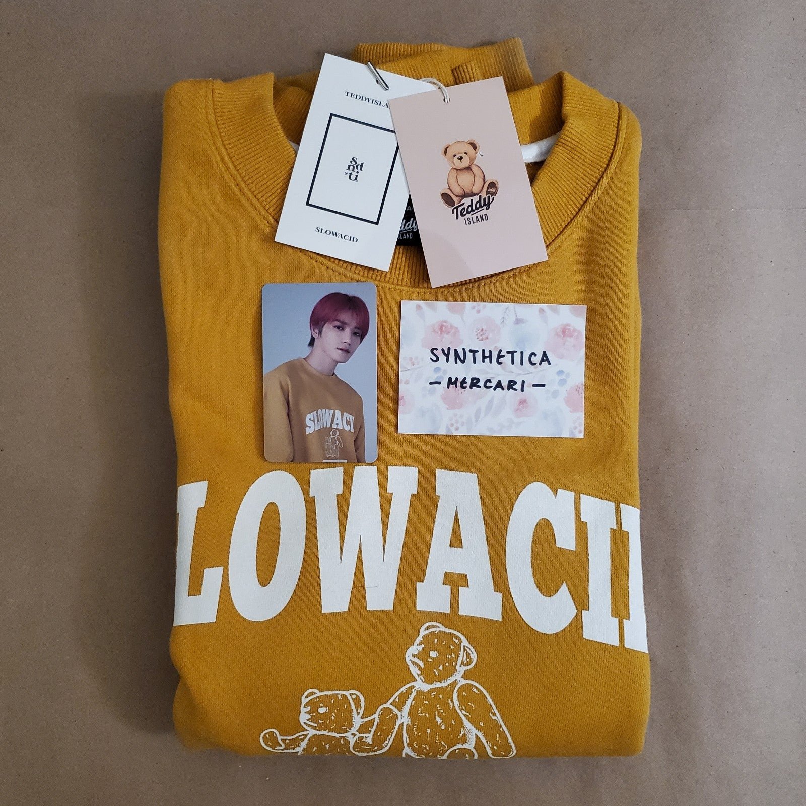 NCT 127 Slowacid Taeyong Sweater Size S Photocard Set