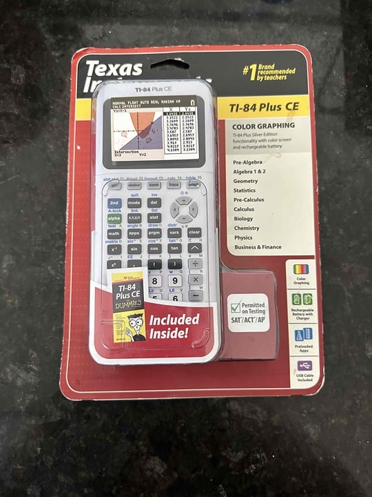 Texas Instruments TI-84 Plus CE Graphing Calculator White