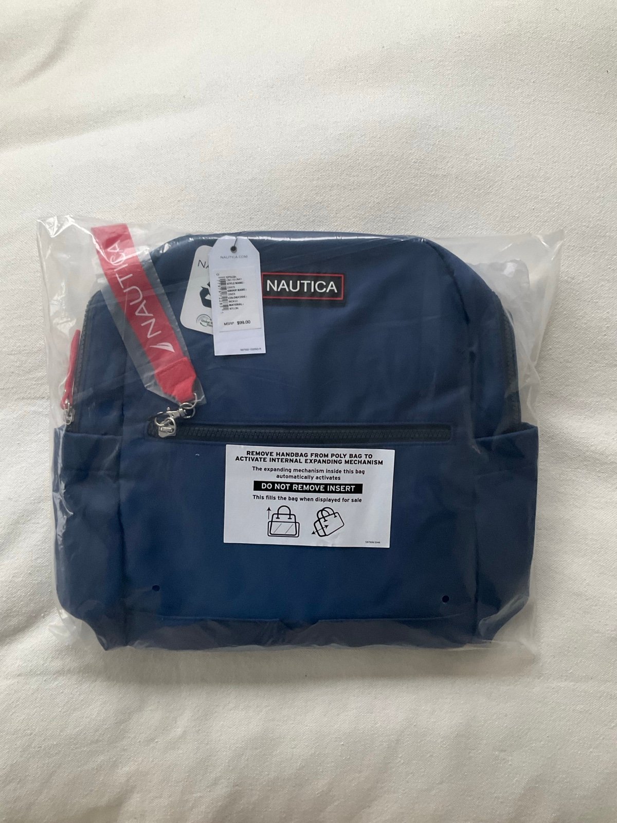 Nautica Nylon Diver Indigo Backpack.