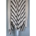 FREE PEOPLE Striped Cream & Brown Long Cardigan Sweater, Size M Medium