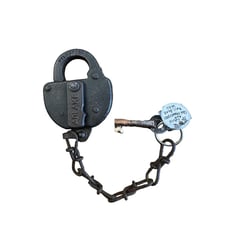 Antique St Louis San Francisco Railroad Padlock and key st louis railroad