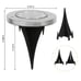 ⭐ Solar Ground Lights - 8 LED Waterproof In-Ground Garden Lights ⭐