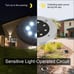 ⭐ Solar Ground Lights - 8 LED Waterproof In-Ground Garden Lights ⭐