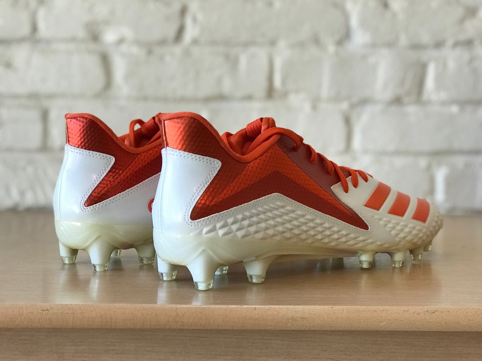 Adidas SM Freak Carbon NFL Football newest Cleats Orange White Men’s Size 14 B44974 New