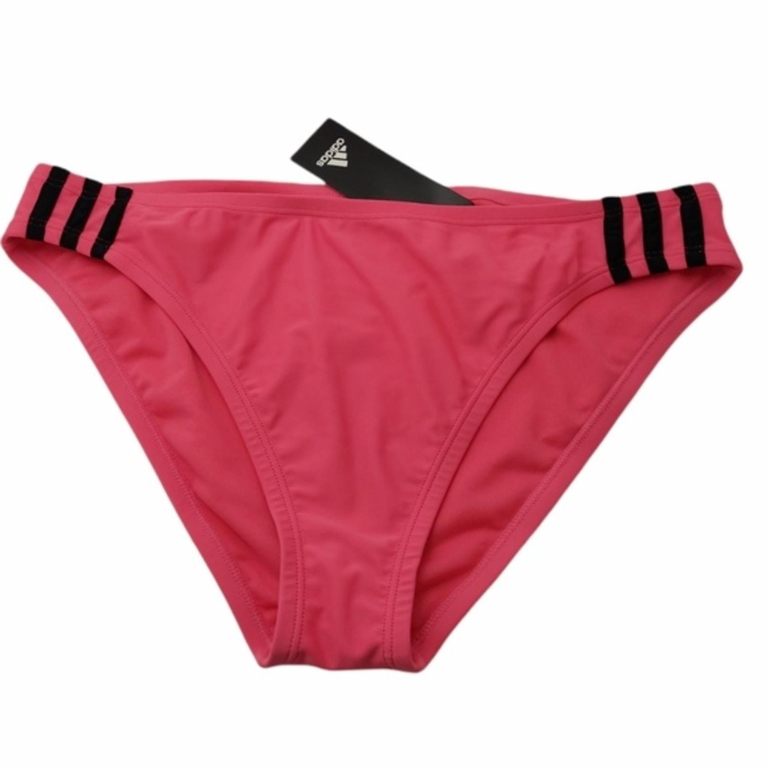 adidas Sport Hipster Bikini Bottoms Pink Black Women's Size Medium