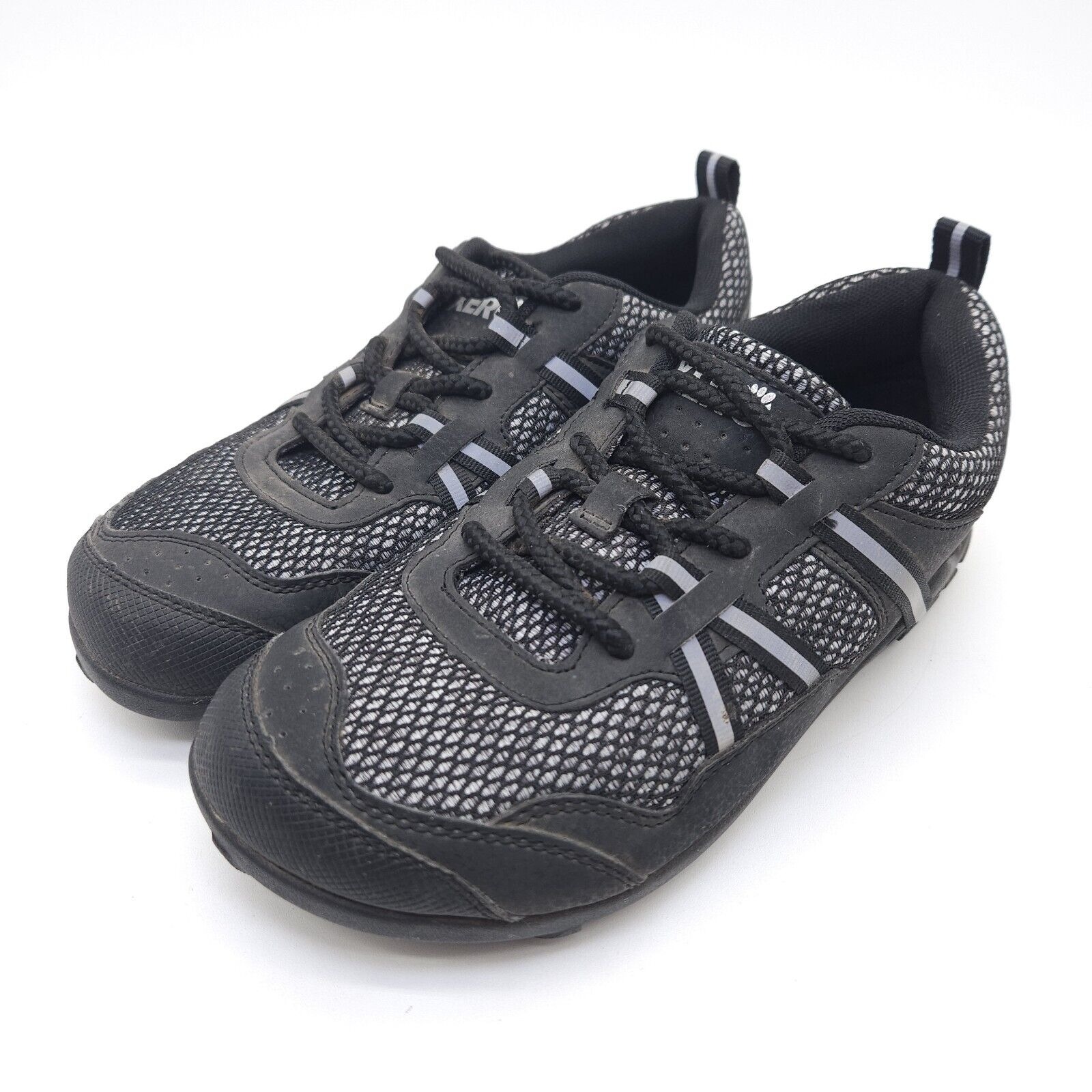 Xero Womens 7.5 Terra Flex Barefoot Trail Running Lace Up Shoes Black Minimalist