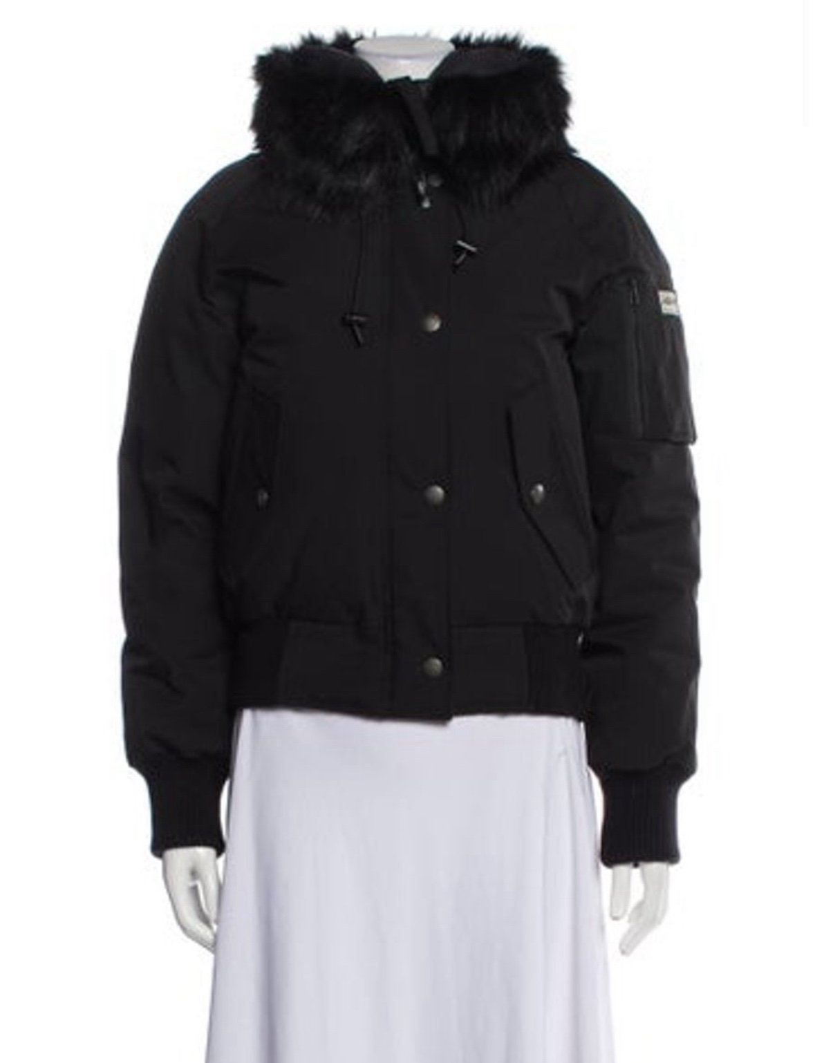 kenzo bomber jacket with fur hood