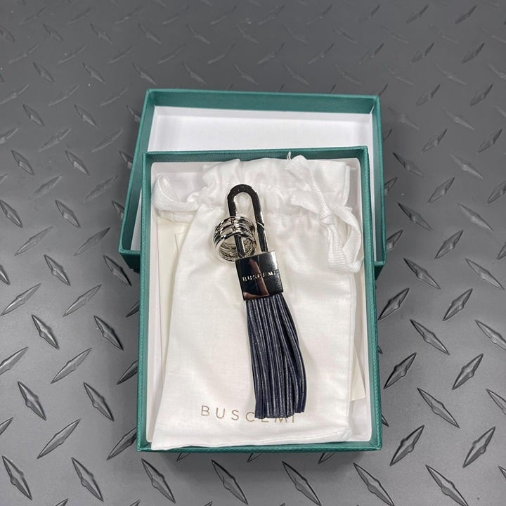 Buscemi Lock Keyholder Oceano Leather
