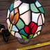 Small lamp with Tiffany style shade