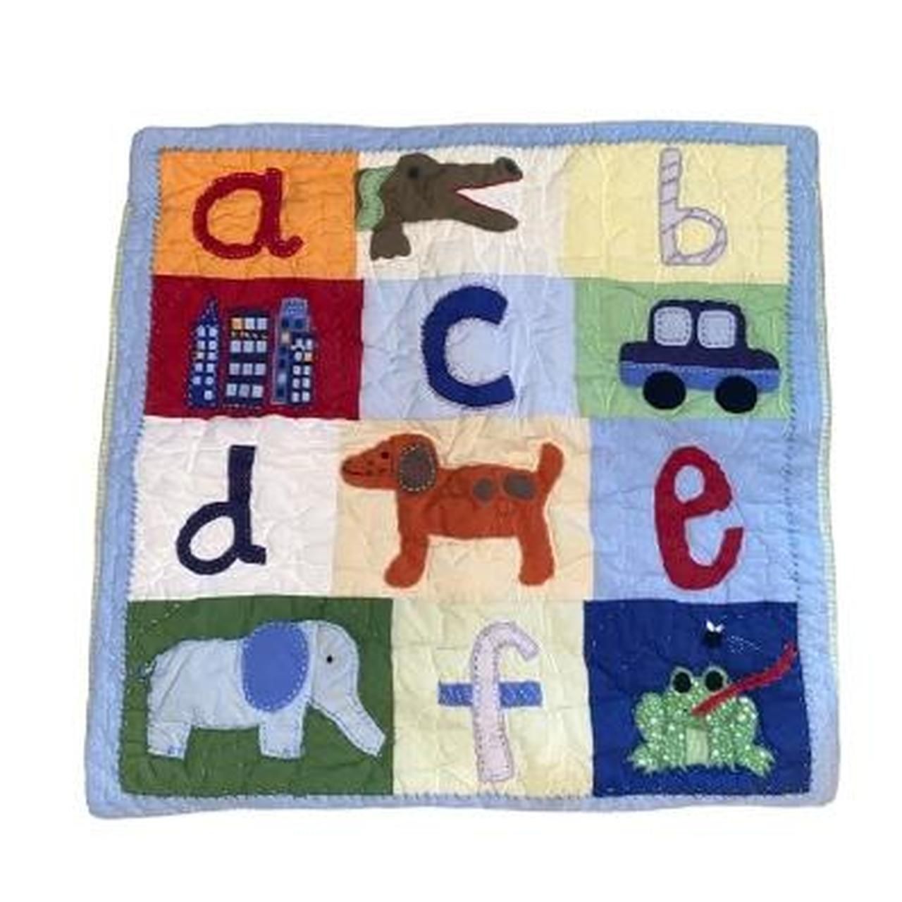 Pottery Barn Kids Pillow Case Sham Bedding Alphabet Nursery ABC 26x26 Quit