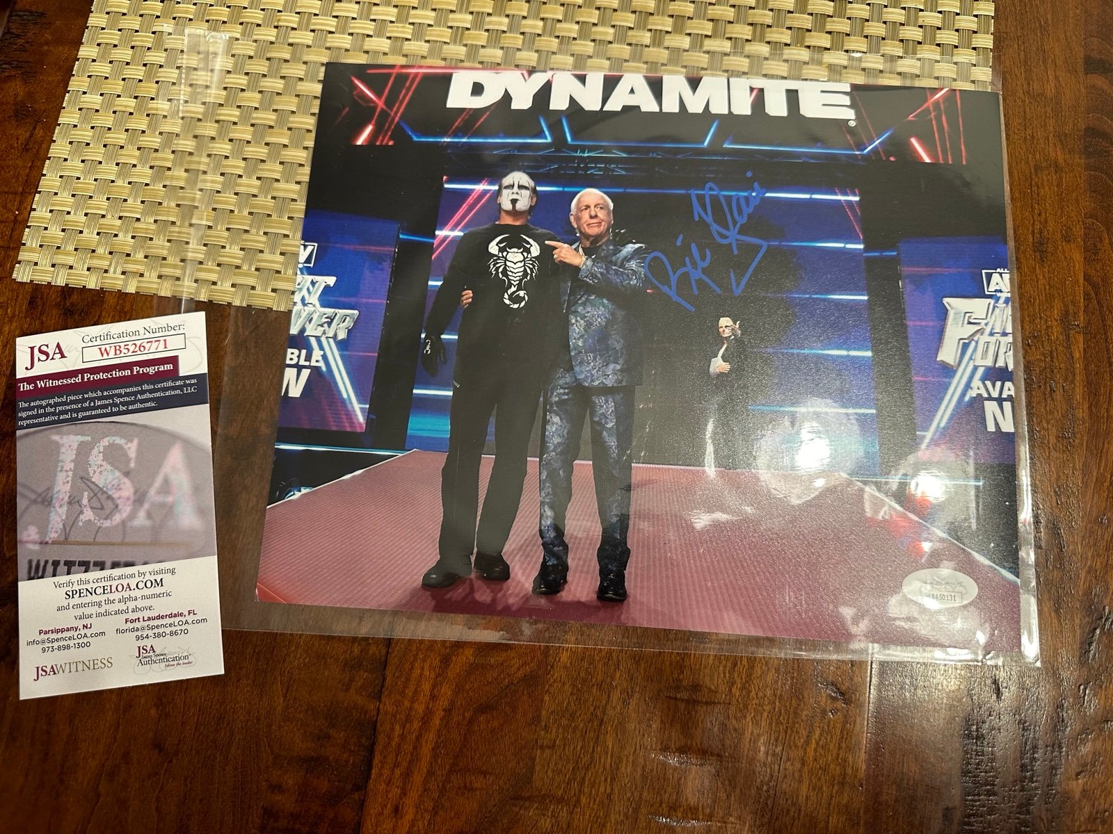 Ric Flair Signed Autographed 8x10 Photo JSA Authentic COA WWE WCW