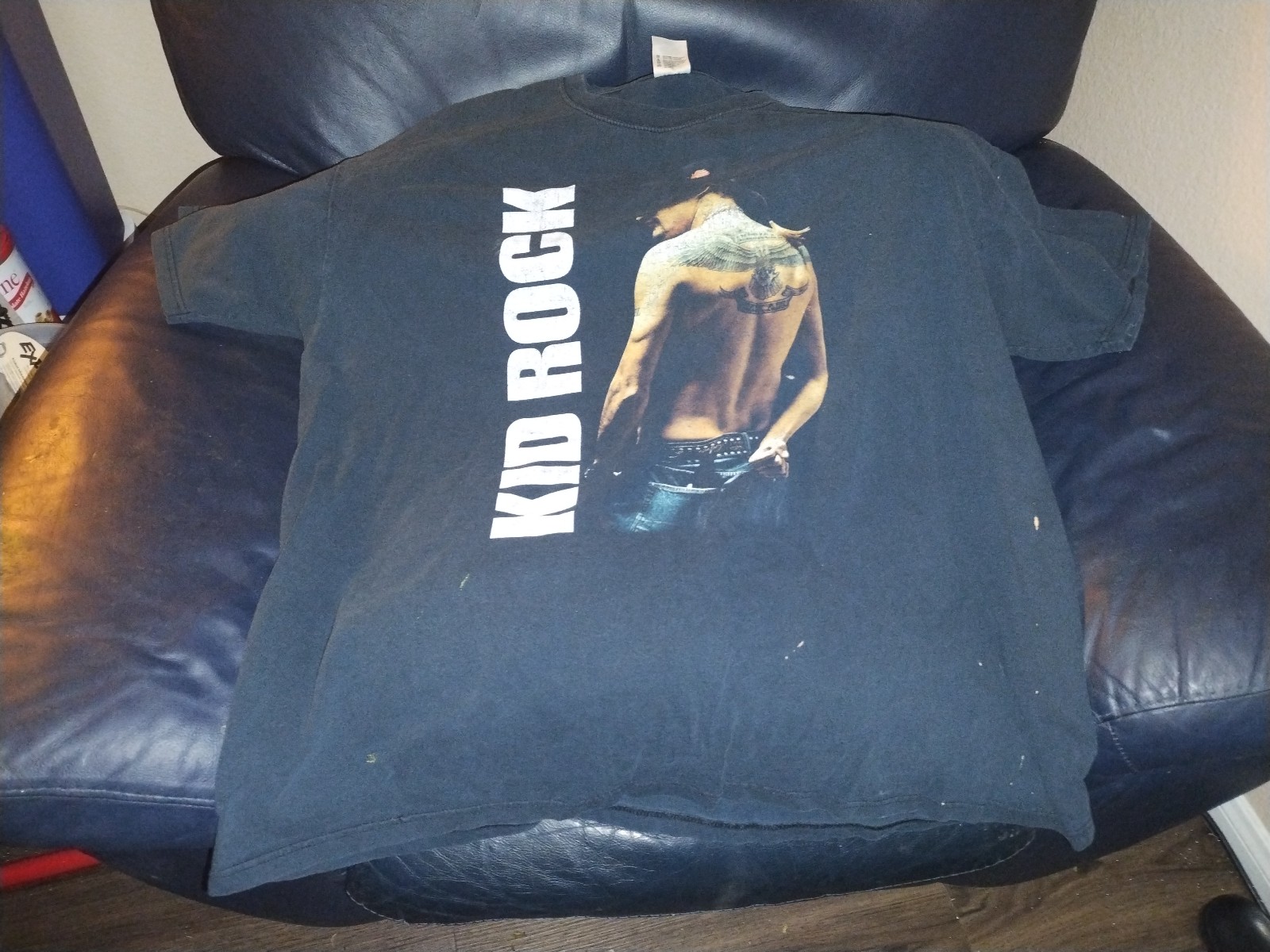 2XL Sized Black KID ROCK Vintage 2004 Concert T-shirt.
