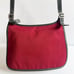 Coach Vintage Red Denim Flap Saddle Black Leather Crossbody Bag Shoulder Purse