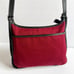 Coach Vintage Red Denim Flap Saddle Black Leather Crossbody Bag Shoulder Purse