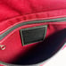 Coach Vintage Red Denim Flap Saddle Black Leather Crossbody Bag Shoulder Purse