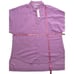 Trina Turk Cotton Button Front Shirt Top Women's MEDIUM Purple Roll Sleeves NEW