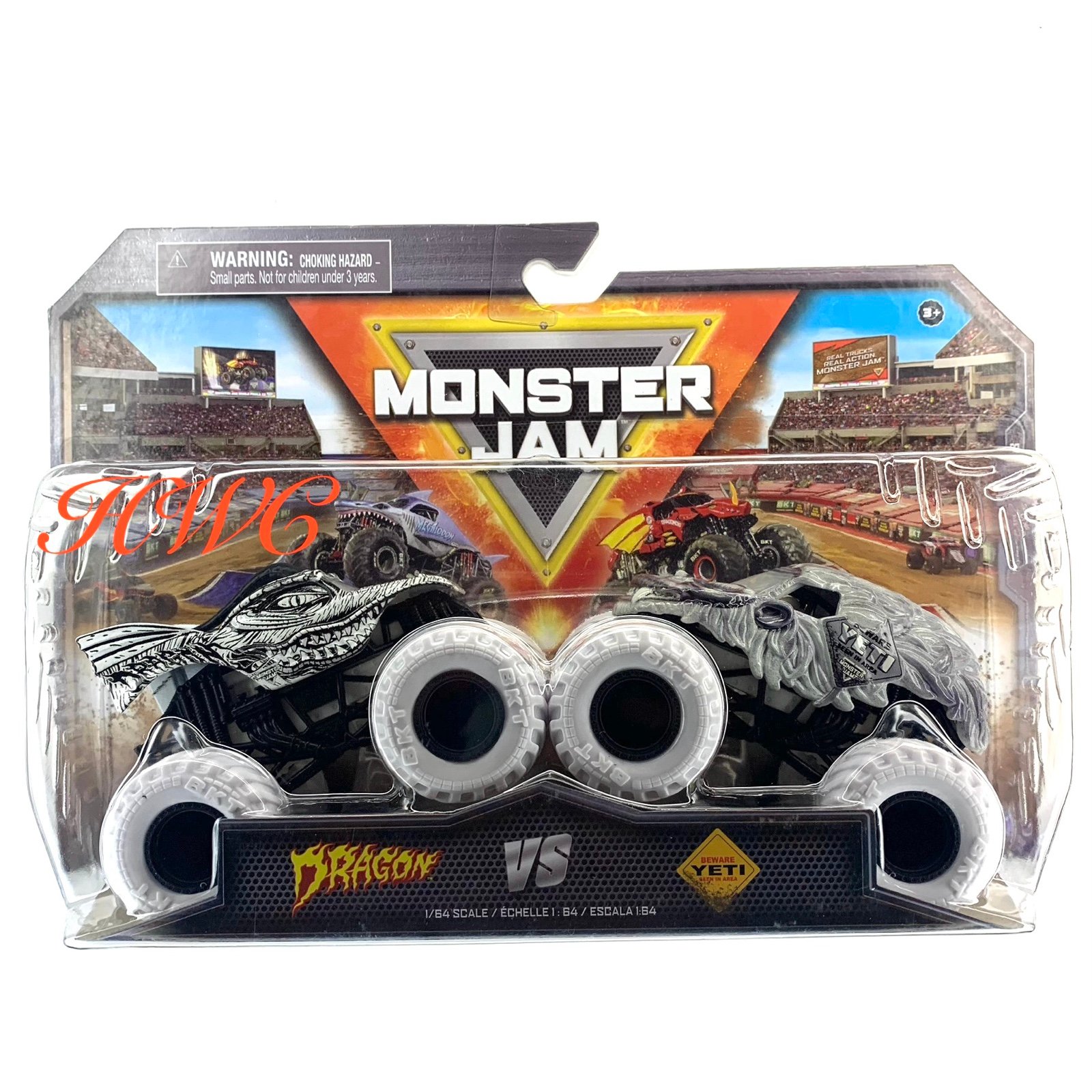 Monster Jam 2025 (DRAGON vs YETI) Series 18 Spin Master 1/64 Metal ULTRA RARE
