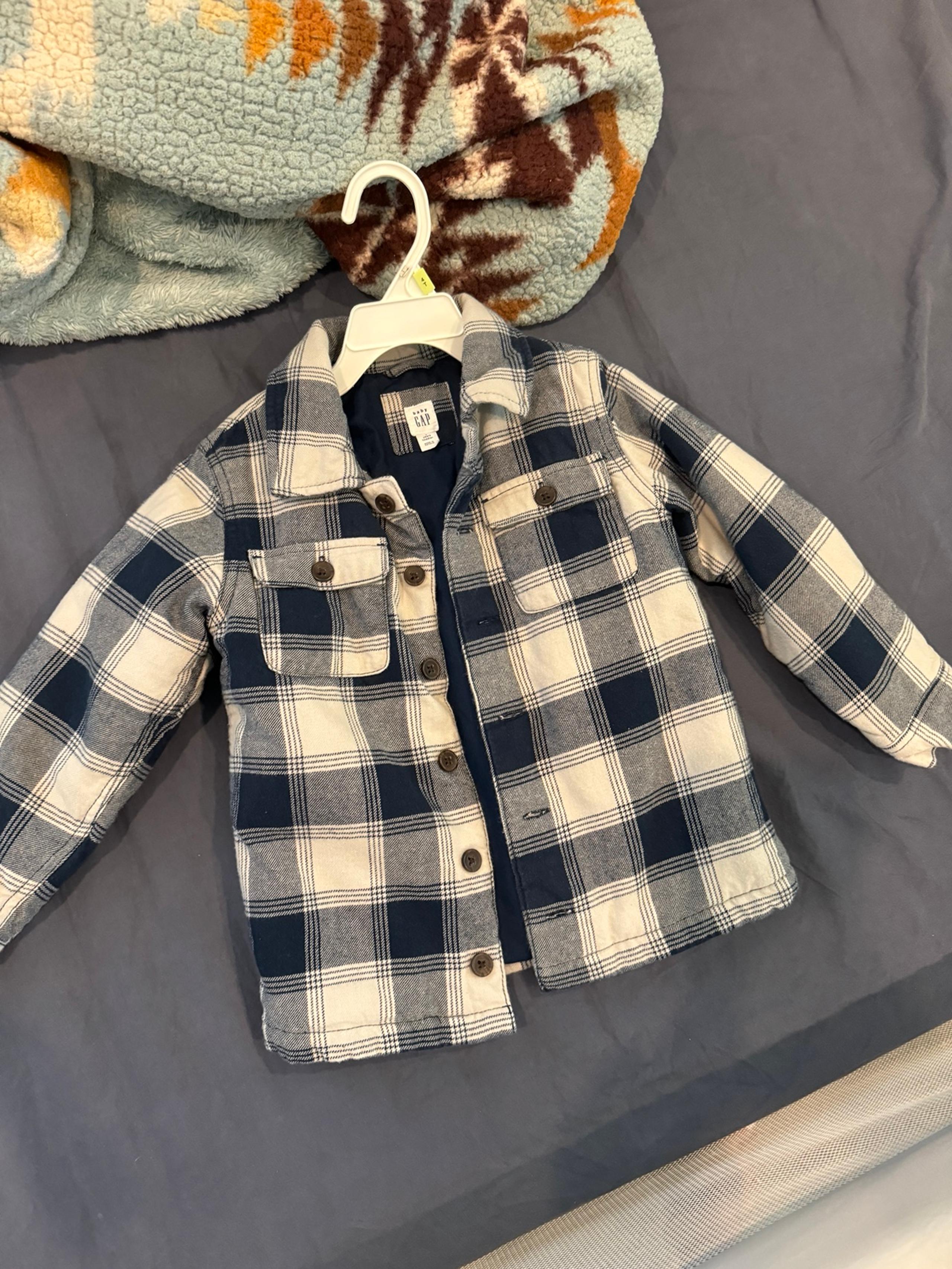 Gap kids flannel jacket