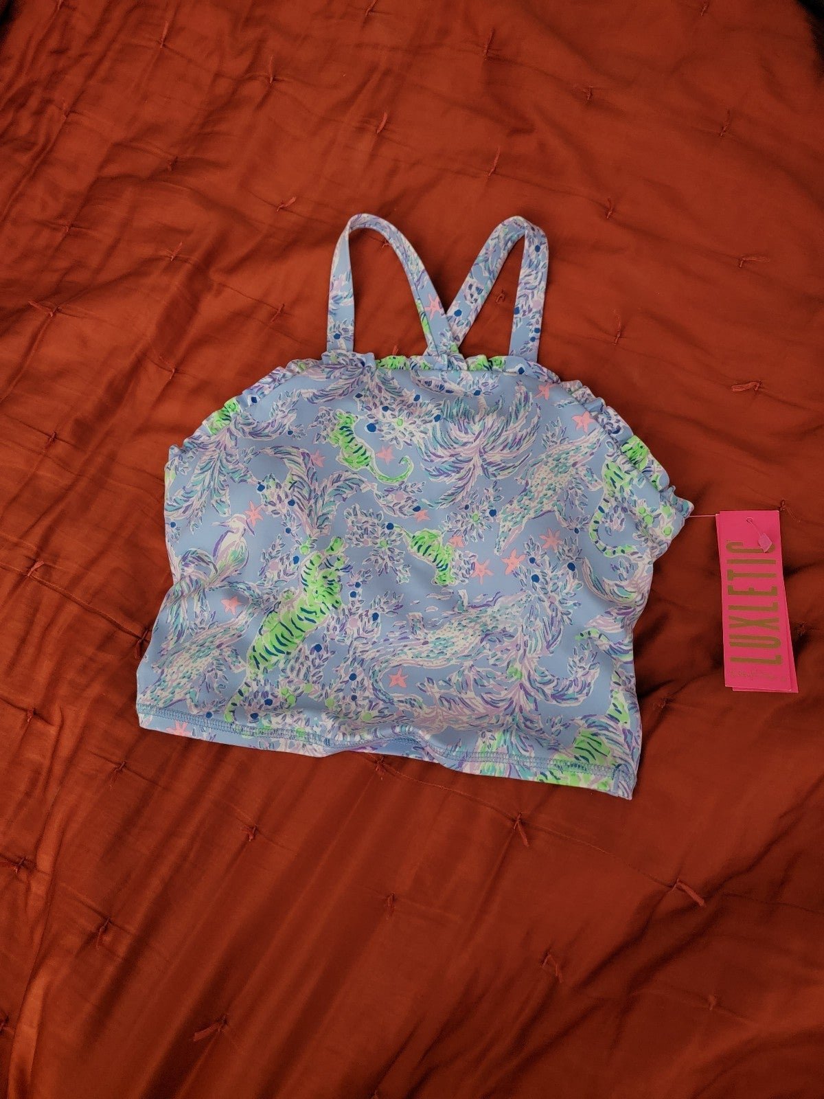Lilly pulitzer Blue Peri Spf 50+ Letitia top