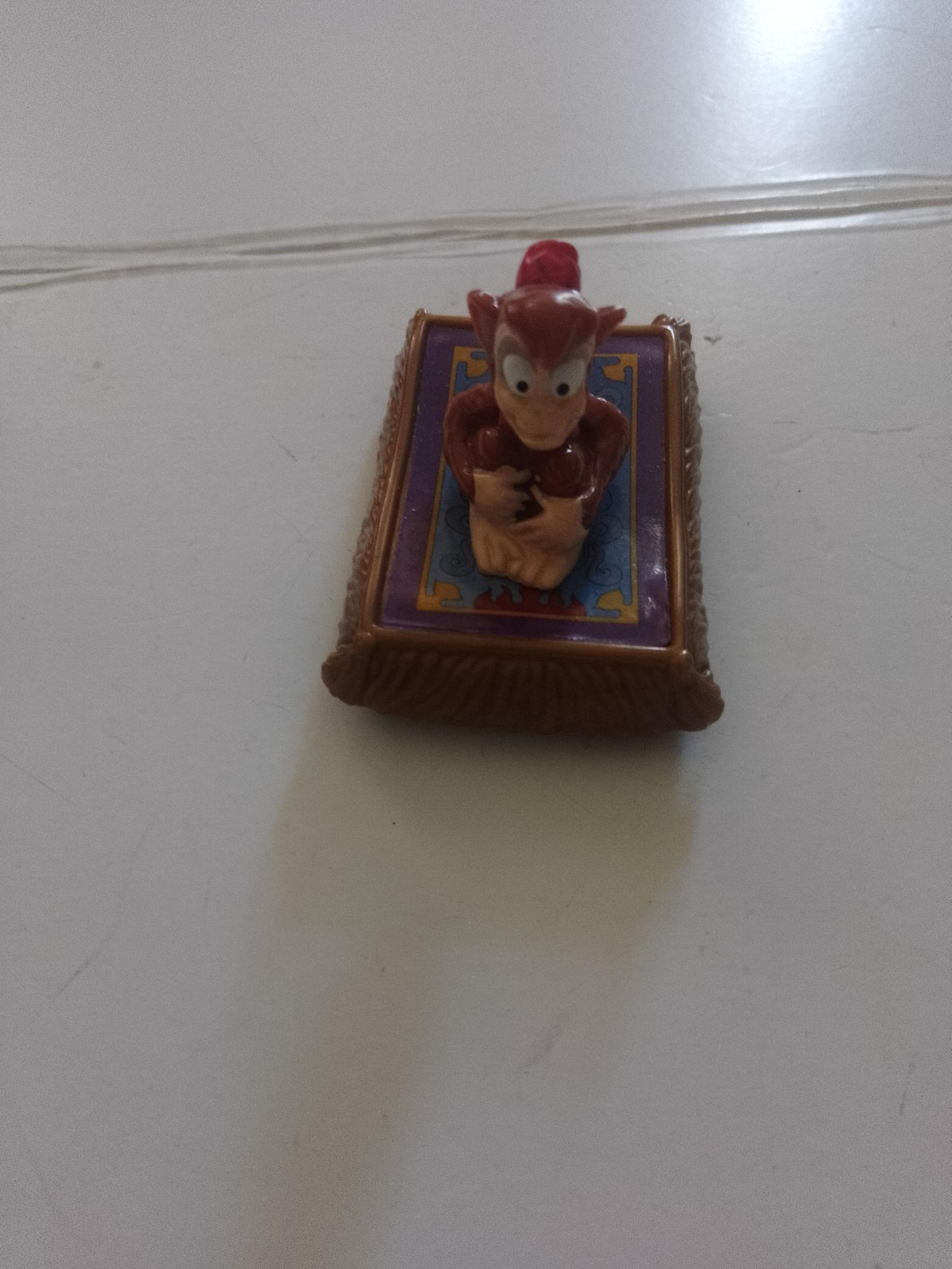 Disney Aladdin Abu The Monkey Sitting On The Magic Carpet Figurine