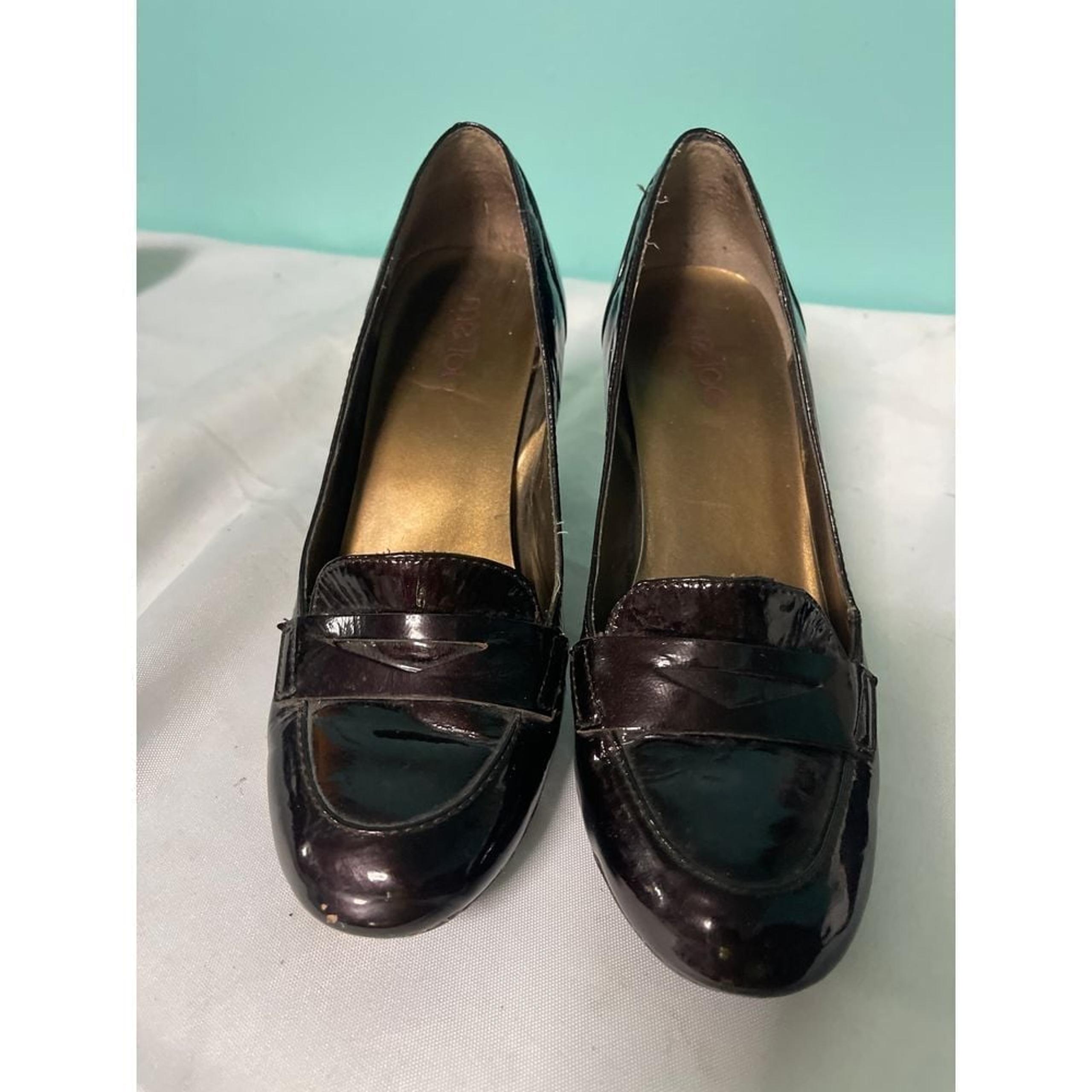 Me Too Elegant Patent Leather Penny Loafers Classic Slip-On Dress Shoes S-186