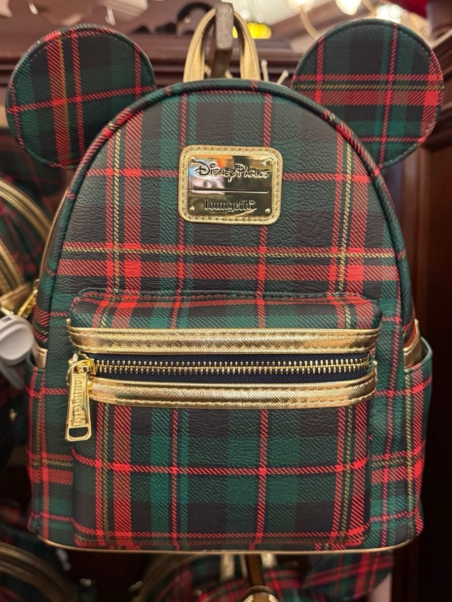 Disneyland Christmas Plaid Loungefly