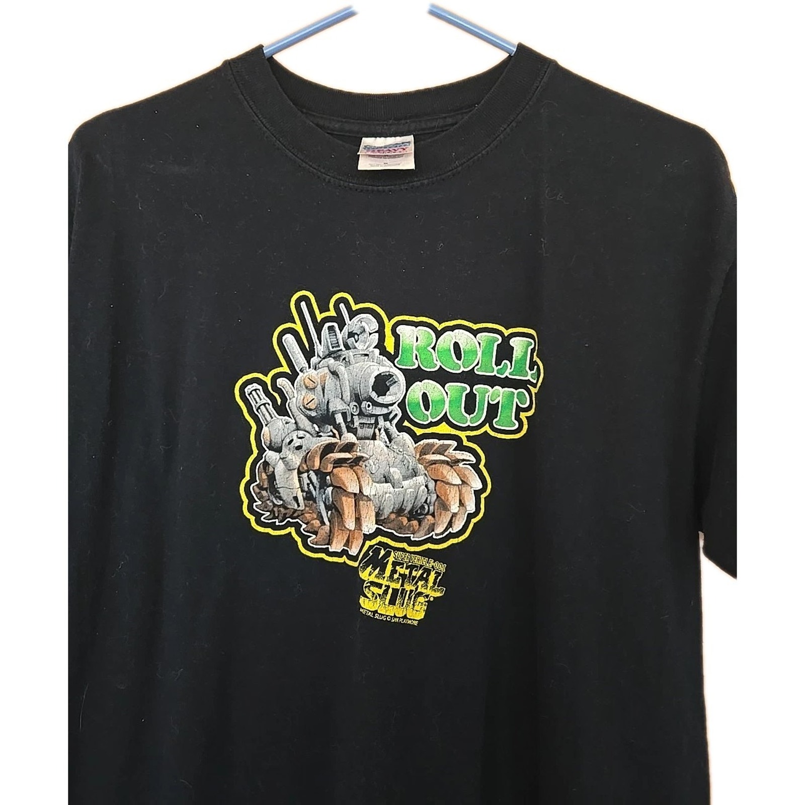 Metal Slug SV-001 Super Vehicle 001 Vintage Shirt Medium Black 1996 "Roll Out"