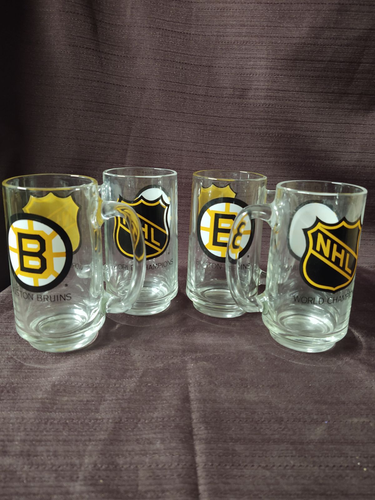 1970's Boston Bruins Championship Original beer mugs