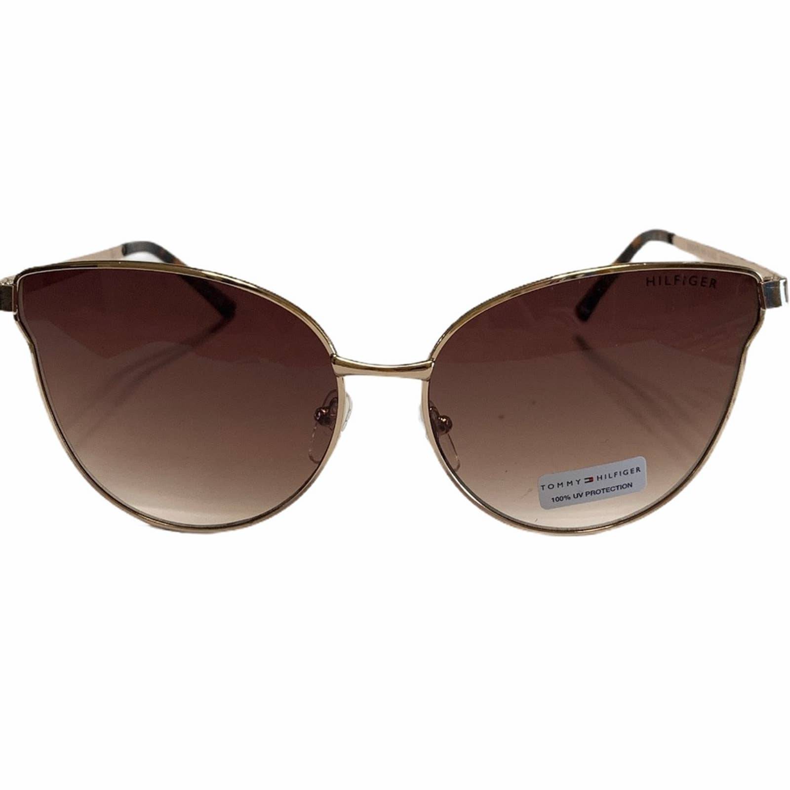 Tommy Hilfiger Cat Eye Sunglasses Gold