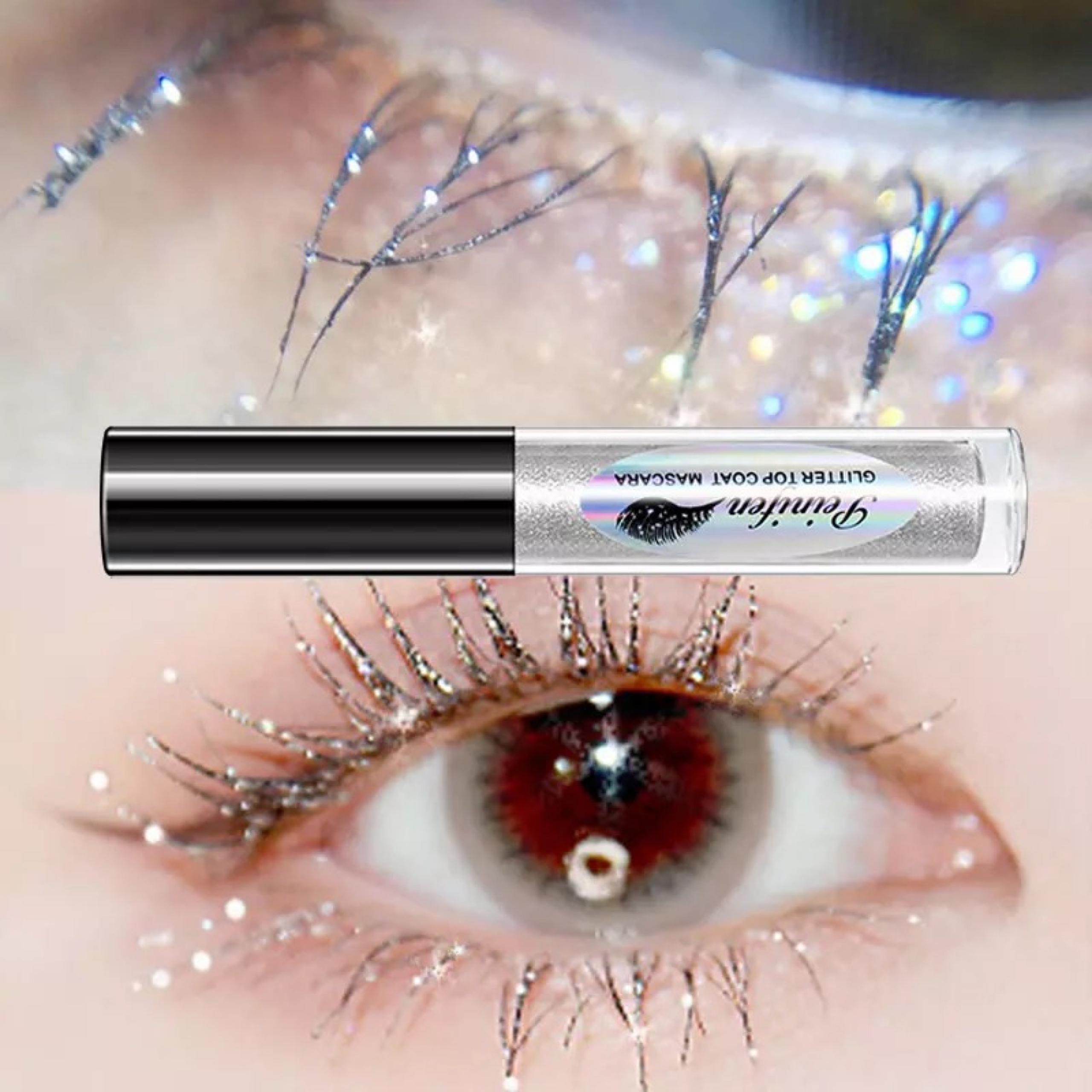 Diamond glitter mascara quick dry water drop makeup long lasting waterproof curl - Indie