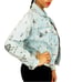 NWOT BDG Urban Outfitters Jacket S Denim Graphic Doodle Acid Wash Pockets Adjust