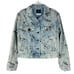 NWOT BDG Urban Outfitters Jacket S Denim Graphic Doodle Acid Wash Pockets Adjust