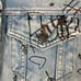 NWOT BDG Urban Outfitters Jacket S Denim Graphic Doodle Acid Wash Pockets Adjust