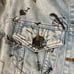 NWOT BDG Urban Outfitters Jacket S Denim Graphic Doodle Acid Wash Pockets Adjust