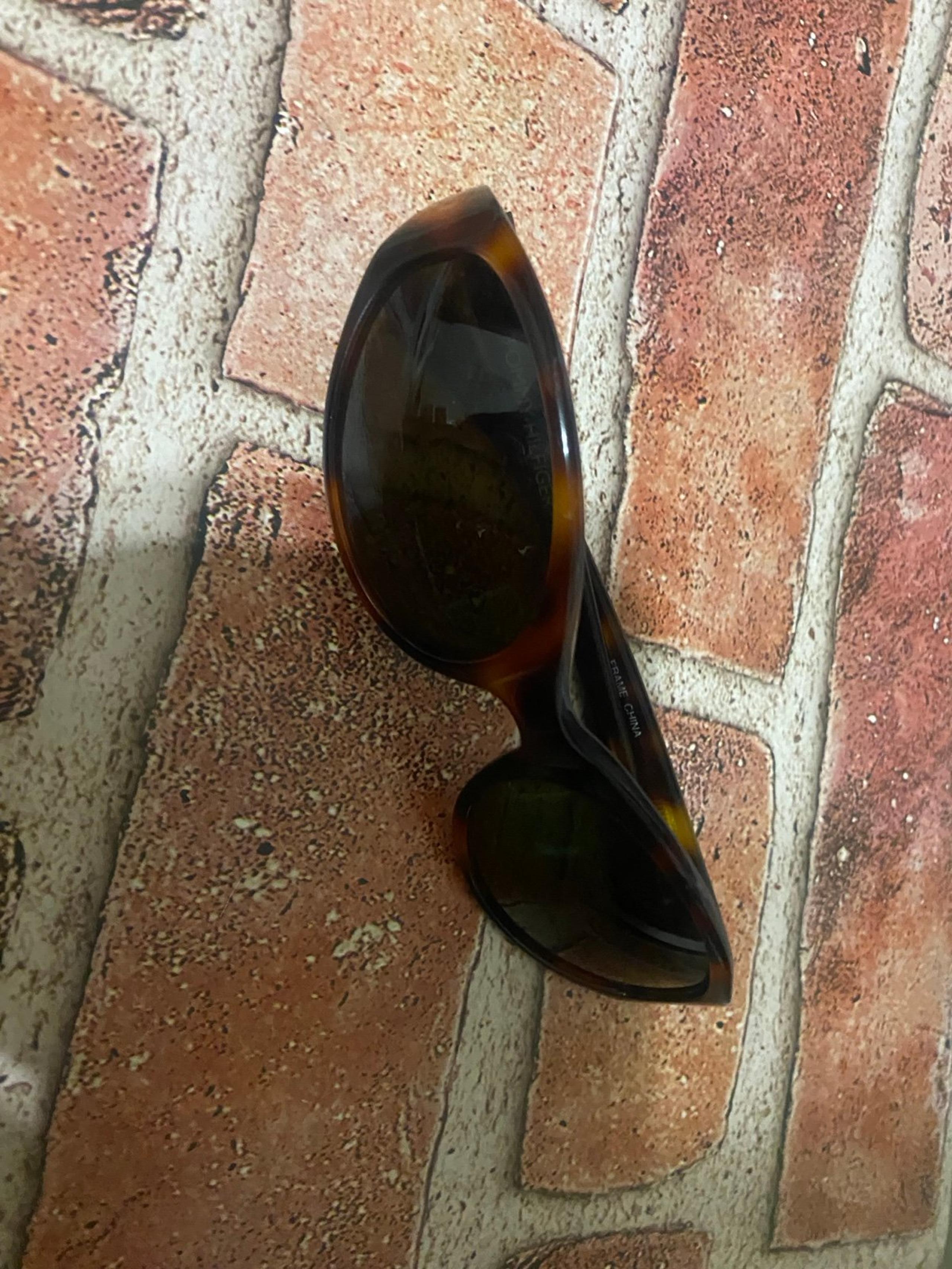 Womens Tommy Hilfiger dark lense turtle sunglasses