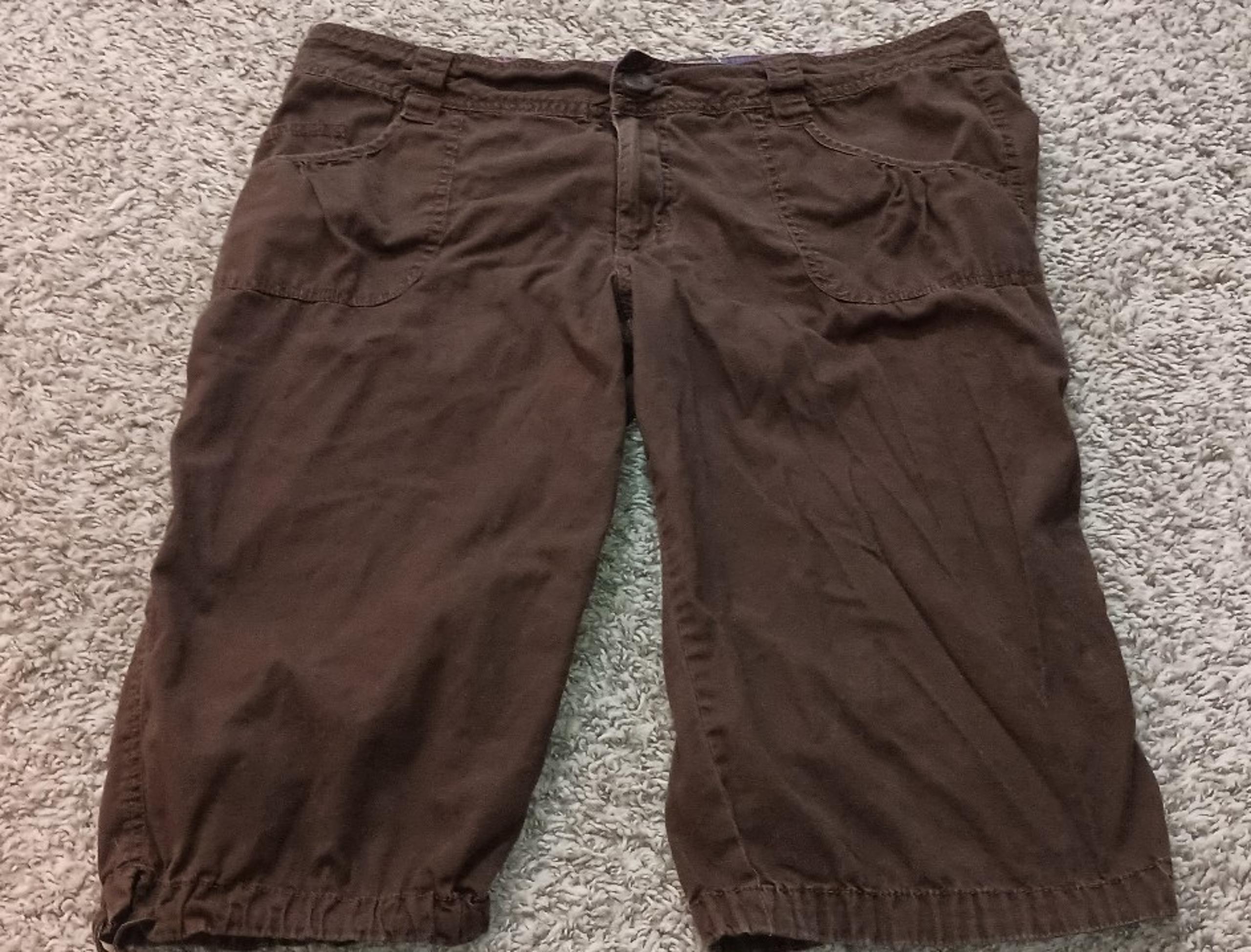Women's Op Shorts Size 17 Color Brown Pockets Walking Trail Skateboarding Inline