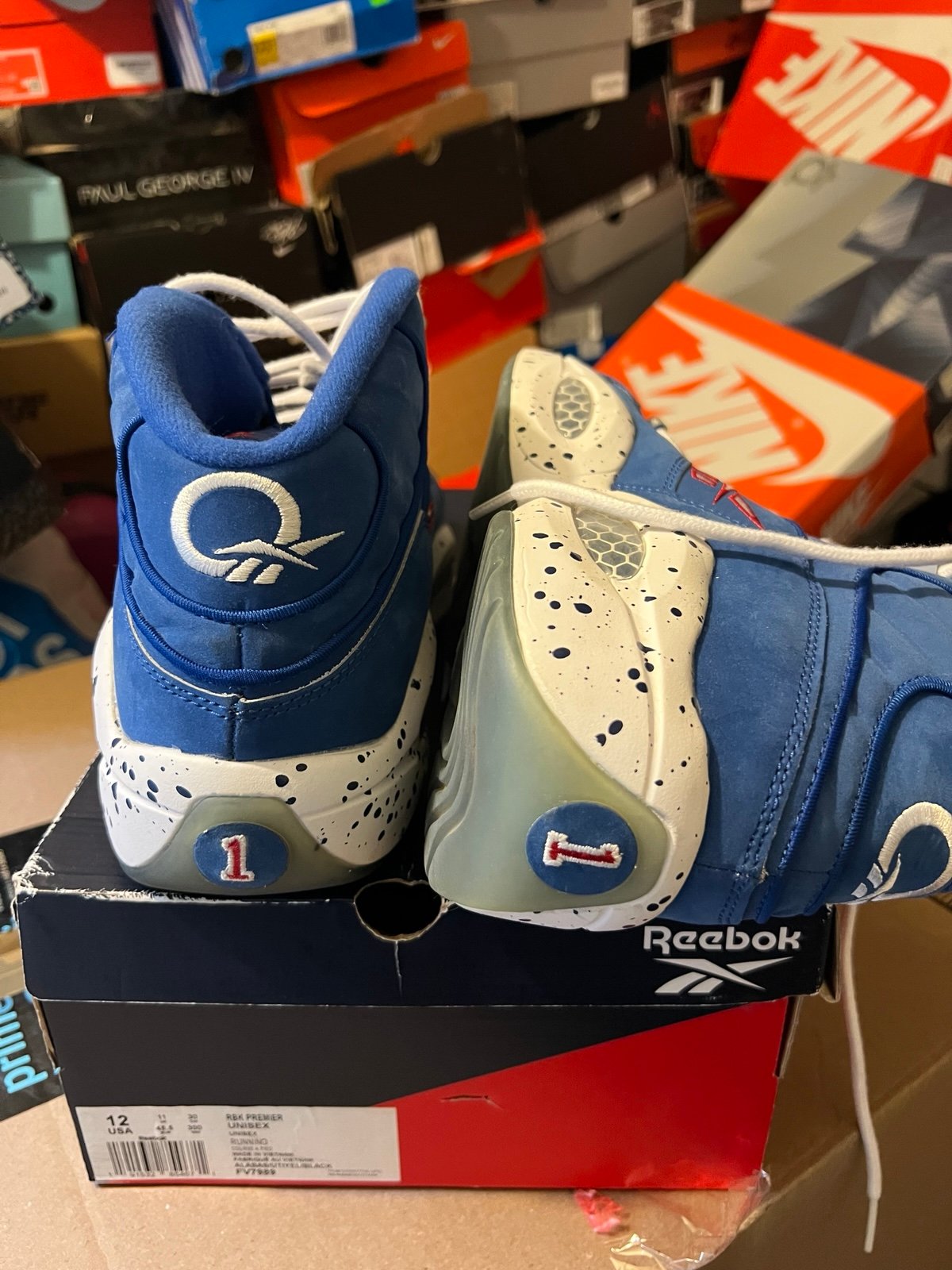 2013 Reebok Question Mid #1 Draft Pick Iverson Size 11.5 Mens US